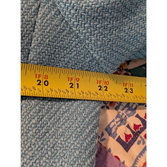 Talbots Black Label Robin's Egg Blue Mid-Century Style Wool Jacket Sz Approx L P - Picture 11 of 15